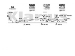 KLARIUS 931347E išmetimo sistema 
 Išmetimo sistema -> Išmetimo sistema, visa