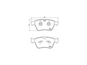 BREMBO P 50 105 stabdžių trinkelių rinkinys, diskinis stabdys 
 Techninės priežiūros dalys -> Papildomas remontas
1644200920, 1644202320, A1644200920