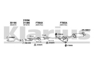 KLARIUS 330765U išmetimo sistema 
 Išmetimo sistema -> Išmetimo sistema, visa