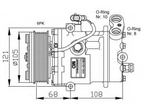 NRF 32232G kompresorius, oro kondicionierius 
 Oro kondicionavimas -> Kompresorius/dalys
1854086, 1854138, 8971863970, 90559843