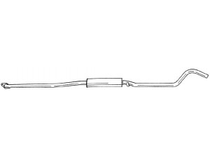 AKS DASIS SG40420 vidurinis duslintuvas 
 Išmetimo sistema -> Duslintuvas
852179