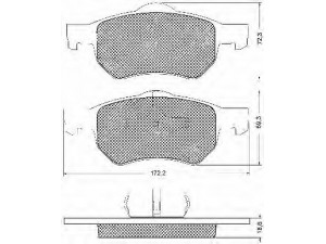 BSF 10695 stabdžių trinkelių rinkinys, diskinis stabdys 
 Techninės priežiūros dalys -> Papildomas remontas
05015365AA, 05072215A, 05072216A