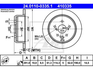 ATE 24.0110-0335.1 stabdžių diskas 
 Dviratė transporto priemonės -> Stabdžių sistema -> Stabdžių diskai / priedai
42431-30280
