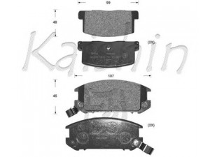 KAISHIN FK2099 stabdžių trinkelių rinkinys, diskinis stabdys 
 Techninės priežiūros dalys -> Papildomas remontas
0446617080, 0449217010, 0449217030