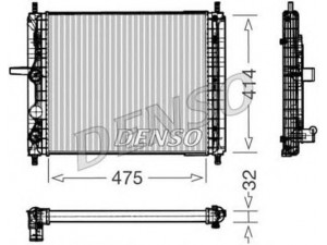 DENSO DRM09031 radiatorius, variklio aušinimas