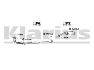 KLARIUS 900134U išmetimo sistema 
 Išmetimo sistema -> Išmetimo sistema, visa