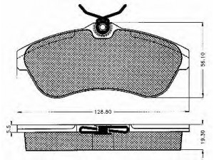 BSF 10240 stabdžių trinkelių rinkinys, diskinis stabdys 
 Techninės priežiūros dalys -> Papildomas remontas
425237, 425372