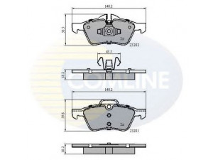 COMLINE CBP01548 stabdžių trinkelių rinkinys, diskinis stabdys 
 Techninės priežiūros dalys -> Papildomas remontas
34 11 6 770 332, 34116770332, 34111503076