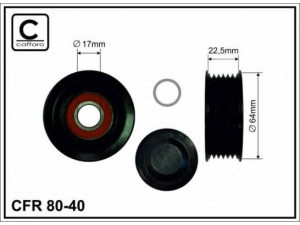 CAFFARO 80-40 kreipiantysis skriemulys, V formos rumbuotas diržas 
 Diržinė pavara -> V formos rumbuotas diržas/komplektas -> Laisvasis/kreipiamasis skriemulys
059 903 341 A, 059 903 341 E, 059 903 341 J