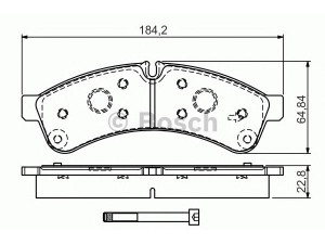 BOSCH 0 986 TB3 191 stabdžių trinkelių rinkinys, diskinis stabdys 
 Techninės priežiūros dalys -> Papildomas remontas
42555633, 425556633