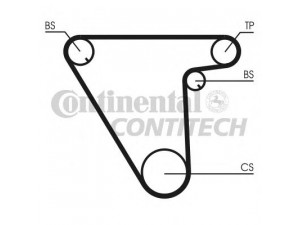 CONTITECH CT833 paskirstymo diržas 
 Techninės priežiūros dalys -> Papildomas remontas
60807260, 7614999, 60807260, 7548076