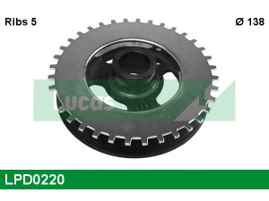 LUCAS ENGINE DRIVE LPD0220 skriemulys, alkūninis velenas 
 Diržinė pavara -> Dirželio skriemulys
1119175, 1332895, 1355516, 1366102