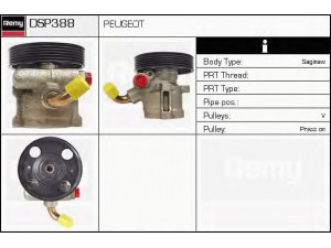 DELCO REMY DSP388 hidraulinis siurblys, vairo sistema 
 Vairavimas -> Vairo pavara/siurblys
4007.P2, 9623680180
