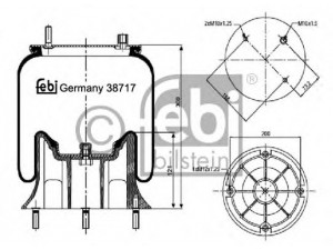 FEBI BILSTEIN 38717 dėklas, pneumatinė pakaba 
 Pakaba -> Pneumatinė pakaba
50 10 239 252, 50 10 294 252, 50 10 488 071