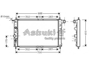 ASHUKI J211-01 radiatorius, variklio aušinimas 
 Aušinimo sistema -> Radiatorius/alyvos aušintuvas -> Radiatorius/dalys
96182260, 96182260