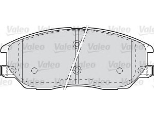 VALEO 598871 stabdžių trinkelių rinkinys, diskinis stabdys 
 Techninės priežiūros dalys -> Papildomas remontas
48130-08260, 4813008260, 4813A-21100