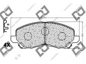 DJ PARTS BP1151 stabdžių trinkelių rinkinys, diskinis stabdys 
 Techninės priežiūros dalys -> Papildomas remontas
4605A261, 4605A317, 4605A364, 4605A486