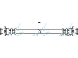 APEC braking HOS3049 stabdžių žarnelė 
 Stabdžių sistema -> Stabdžių žarnelės
4620489914, 4621040R00, 4621040R10