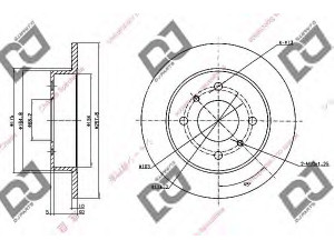 DJ PARTS BD1240 stabdžių diskas 
 Dviratė transporto priemonės -> Stabdžių sistema -> Stabdžių diskai / priedai
43206-99J01, 4320699J01
