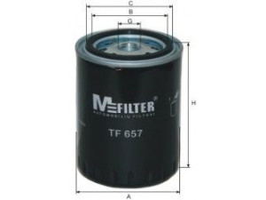 MFILTER TF 657 alyvos filtras 
 Techninės priežiūros dalys -> Techninės priežiūros intervalai
1037 150, 1085 801, 97 VW 6714 AA