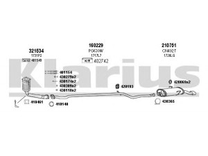 KLARIUS 180570E išmetimo sistema
