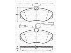 MAGNETI MARELLI 363702161196 stabdžių trinkelių rinkinys, diskinis stabdys 
 Techninės priežiūros dalys -> Papildomas remontas
425226, 77362235, 9948626, 425224