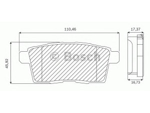 BOSCH F 03B 050 172 stabdžių trinkelių rinkinys, diskinis stabdys 
 Techninės priežiūros dalys -> Papildomas remontas