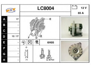 SNRA LC8004 kintamosios srovės generatorius