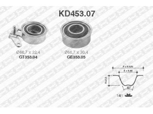 SNR KD453.07 paskirstymo diržo komplektas 
 Techninės priežiūros dalys -> Papildomas remontas
1606197, 636423, 636732, 90323501