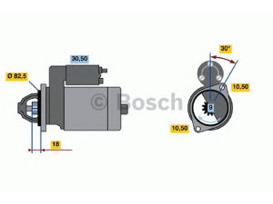 BOSCH 0 986 014 620 starteris 
 Elektros įranga -> Starterio sistema -> Starteris
068 911 023 P, 068 911 023 R, 068 911 023 P