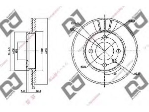 DJ PARTS BD1175 stabdžių diskas 
 Dviratė transporto priemonės -> Stabdžių sistema -> Stabdžių diskai / priedai
6N0615301C, 6N0615301F