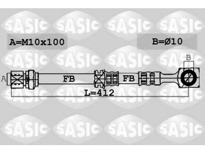 SASIC 6606043 stabdžių žarnelė 
 Stabdžių sistema -> Stabdžių žarnelės
562373