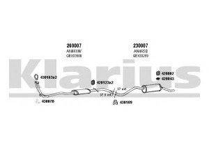 KLARIUS 120192E išmetimo sistema 
 Išmetimo sistema -> Išmetimo sistema, visa
