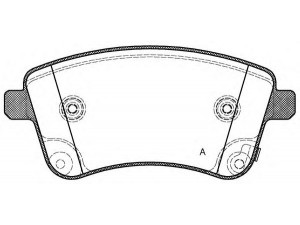 OPEN PARTS BPA1435.02 stabdžių trinkelių rinkinys, diskinis stabdys 
 Techninės priežiūros dalys -> Papildomas remontas
581011PA00