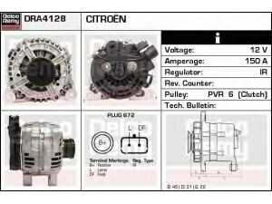 DELCO REMY DRA4128 kintamosios srovės generatorius 
 Elektros įranga -> Kint. sr. generatorius/dalys -> Kintamosios srovės generatorius
71786481, 7794970, 9646321880, 5702E2