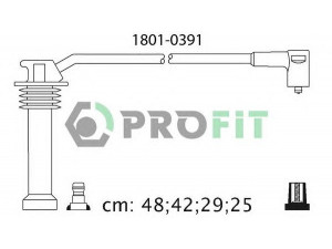 PROFIT 1801-0391 uždegimo laido komplektas 
 Kibirkšties / kaitinamasis uždegimas -> Uždegimo laidai/jungtys