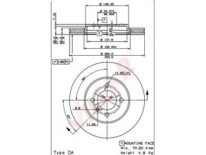 VILLAR 628.1463 stabdžių diskas 
 Dviratė transporto priemonės -> Stabdžių sistema -> Stabdžių diskai / priedai
34111154749, 34111154750, 34111160915