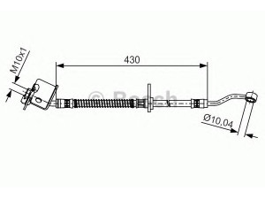 BOSCH 1 987 481 503 stabdžių žarnelė 
 Stabdžių sistema -> Stabdžių žarnelės
58731 1E000