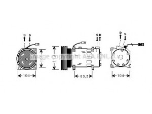 AVA QUALITY COOLING CNK179 kompresorius, oro kondicionierius 
 Oro kondicionavimas -> Kompresorius/dalys
6453Z4, 6453Z4