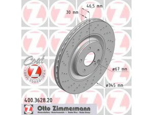 ZIMMERMANN 400.3628.20 stabdžių diskas 
 Dviratė transporto priemonės -> Stabdžių sistema -> Stabdžių diskai / priedai
203 421 0912