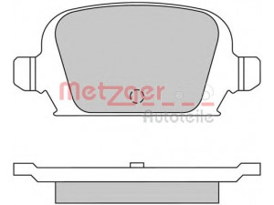 METZGER 1170324 stabdžių trinkelių rinkinys, diskinis stabdys 
 Techninės priežiūros dalys -> Papildomas remontas
09200132, 1605965, 1605994, 9200132