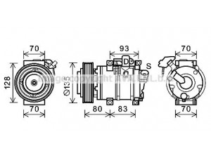 AVA QUALITY COOLING HDK283 kompresorius, oro kondicionierius 
 Oro kondicionavimas -> Kompresorius/dalys
38810RN0A01, 38810RYEA01