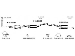 EBERSPÄCHER 082321 išmetimo sistema 
 Išmetimo sistema -> Išmetimo sistema, visa