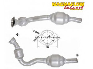 MAGNAFLOW 76050D katalizatoriaus keitiklis 
 Išmetimo sistema -> Katalizatoriaus keitiklis
1705NY, 9456200380