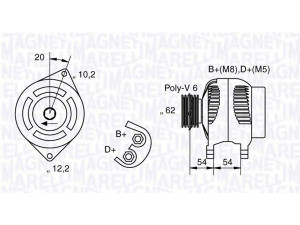 MAGNETI MARELLI 063321729010 kintamosios srovės generatorius 
 Elektros įranga -> Kint. sr. generatorius/dalys -> Kintamosios srovės generatorius
60816488, 0046782219, 46231671