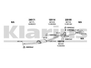 KLARIUS 600039E išmetimo sistema 
 Išmetimo sistema -> Išmetimo sistema, visa