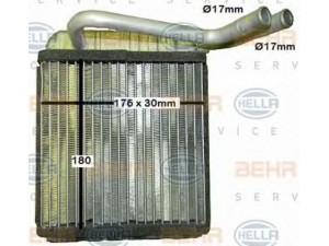 HELLA 8FH 351 029-451 šilumokaitis, salono šildymas 
 Šildymas / vėdinimas -> Šilumokaitis
9985510