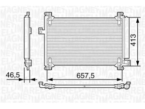 MAGNETI MARELLI 350203242000 kondensatorius, oro kondicionierius 
 Oro kondicionavimas -> Kondensatorius
51767823, 51804559