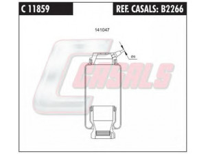CASALS B2266 amortizatorius, kabinos pakaba 
 Kėbulas -> Vairuotojo kabina -> Pakaba, vairuotojo kabina
20453256
