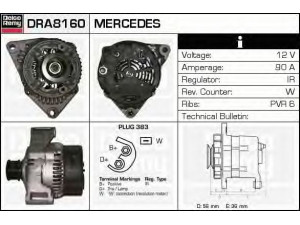 DELCO REMY DRA8160 kintamosios srovės generatorius 
 Elektros įranga -> Kint. sr. generatorius/dalys -> Kintamosios srovės generatorius
